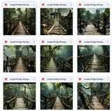 Ultimate Jungle Bridge Background Bundle