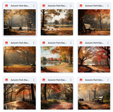 Ultimate Autumn Park Background Bundle