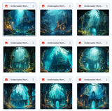 Ultimate Underwater World Background Bundle