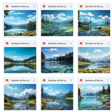 Ultimate Summer at the Lake Background Bundle