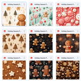 Ultimate Holiday Sweets Paper Background Bundle