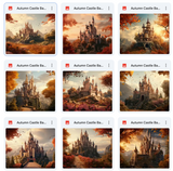 Ultimate Autumn Castle Background Bundle