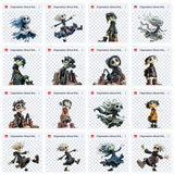 Claymation Kids Series: Little Ghouls Asset Pack