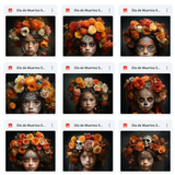 Dia de Muertos Fine Art Asset Pack