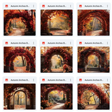 Ultimate Autumn Arches Background Bundle