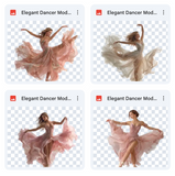 Magical Elegant Dancer Model Overlays