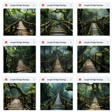 Ultimate Jungle Bridge Background Bundle