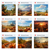 Ultimate Whimsical Pumpkin Patch Background Bundle