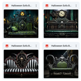 Halloween Sofa Background Bundle