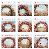 Ultimate Summer Fairy Arches Background Bundle