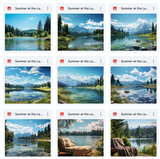 Ultimate Summer at the Lake Background Bundle