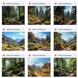 Ultimate Hiking Trails Background Bundle