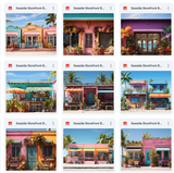 Ultimate Seaside Storefront Background Bundle