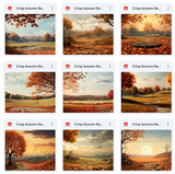 Ultimate Crisp Autumn Background Bundle