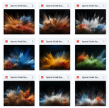 Ultimate Sports Chalk Studio Background Bundle