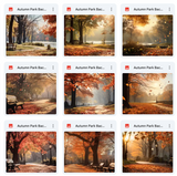 Ultimate Autumn Park Background Bundle