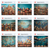 Ultimate Magical World of Books Background Bundle