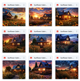 Ultimate Sunflower Cabin Background Bundle