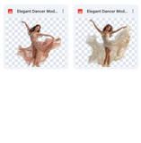 Magical Elegant Dancer Model Overlays