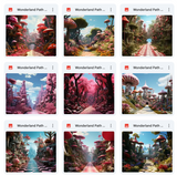 Ultimate Wonderland Path Background Bundle