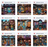 Ultimate Halloween Storefront Background Bundle