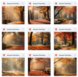 Ultimate Autumn Park Background Bundle