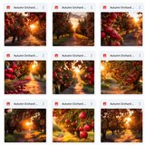 Ultimate Autumn Orchard Background Bundle