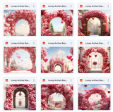 Ultimate Lovey Arches Background Bundle