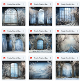 Ultimate Frosty Fine Art Winter Background Bundle