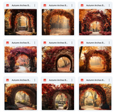 Ultimate Autumn Arches Background Bundle