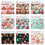 Ultimate Holiday Sweets Paper Background Bundle