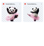 Magical Panda Ballerina Overlays