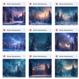 Ultimate Winter Wonderland Background Bundle
