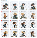 Claymation Kids Series: Hockey Kids Asset Pack