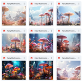 Ultimate Fairy Mushroom Background Bundle