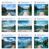 Ultimate Summer at the Lake Background Bundle