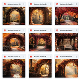 Ultimate Autumn Arches Background Bundle