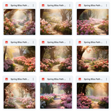 Ultimate Spring Bliss Path Background Bundle
