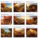 Ultimate Apples & Honey Background Bundle
