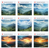 Ultimate Mountain Top Vista Background Bundle