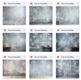 Ultimate Fine Art Snowflake Background Bundle