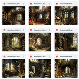 Ultimate Abandoned Library Background Bundle