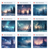 Ultimate Winter Wonderland Background Bundle