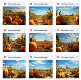 Ultimate Whimsical Pumpkin Patch Background Bundle