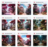 Ultimate Wonderland Path Background Bundle