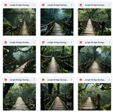 Ultimate Jungle Bridge Background Bundle