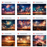 Ultimate Fireworks Celebration Background Bundle