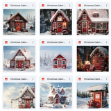 Ultimate Christmas Cabin Background Bundle