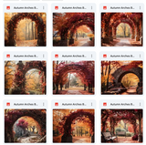 Ultimate Autumn Arches Background Bundle