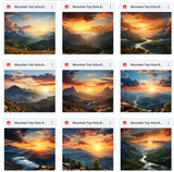 Ultimate Mountain Top Vista Background Bundle